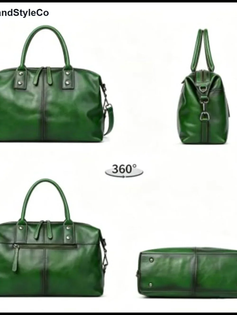 Genuine Leather Satchel Tote Bag Top Handle Handbag Shoulder Bag